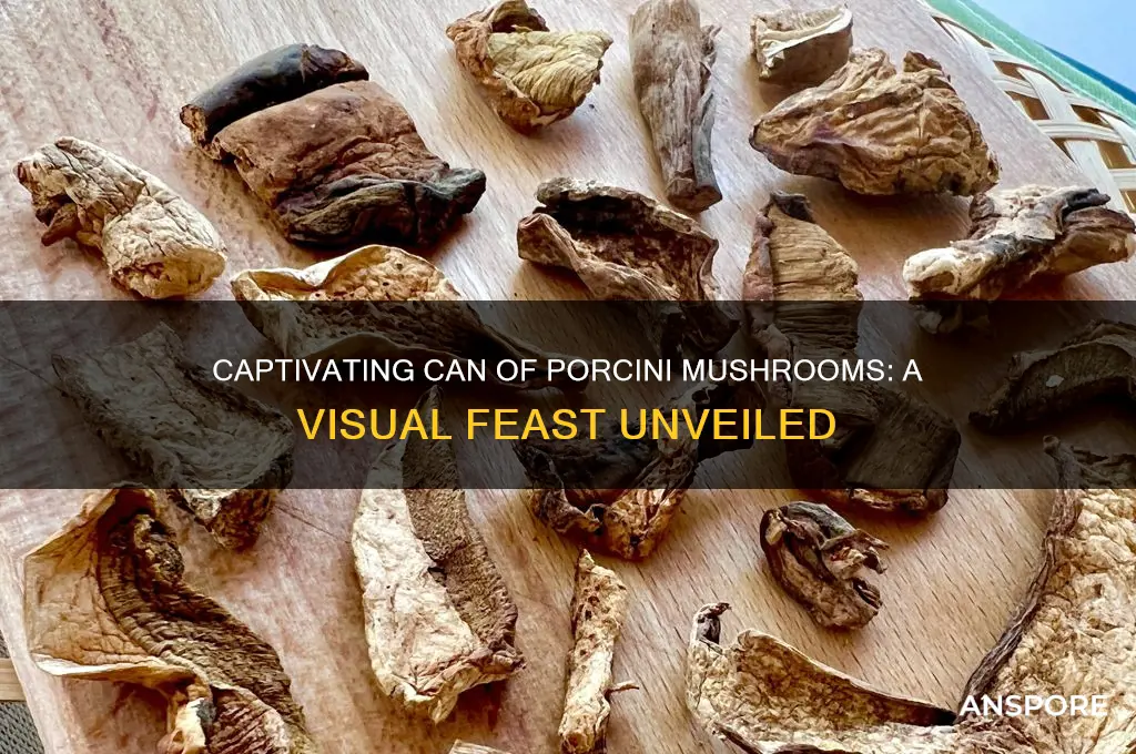can of porcini mushrooms image