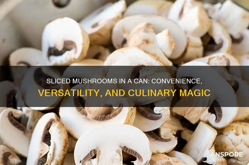 can of sliced mushrooms