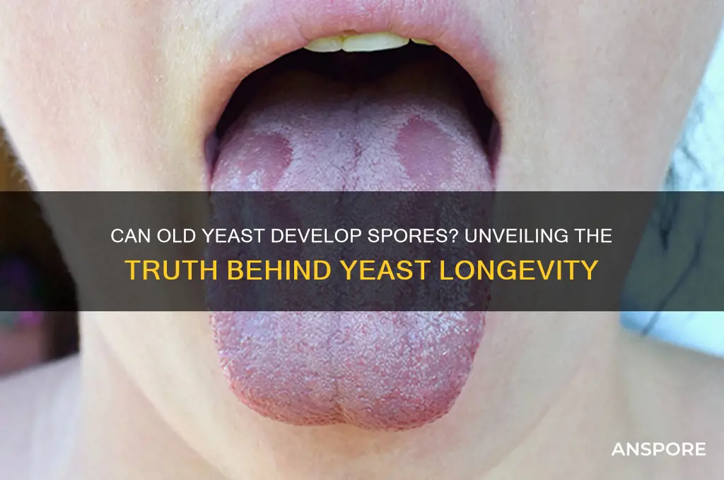can old yeast develop spores