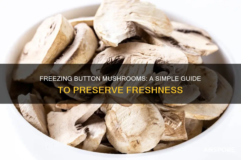 can one freeze button mushrooms