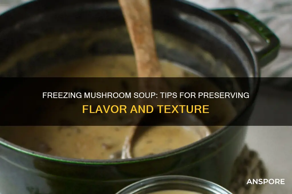 can one freeze mushroom soup