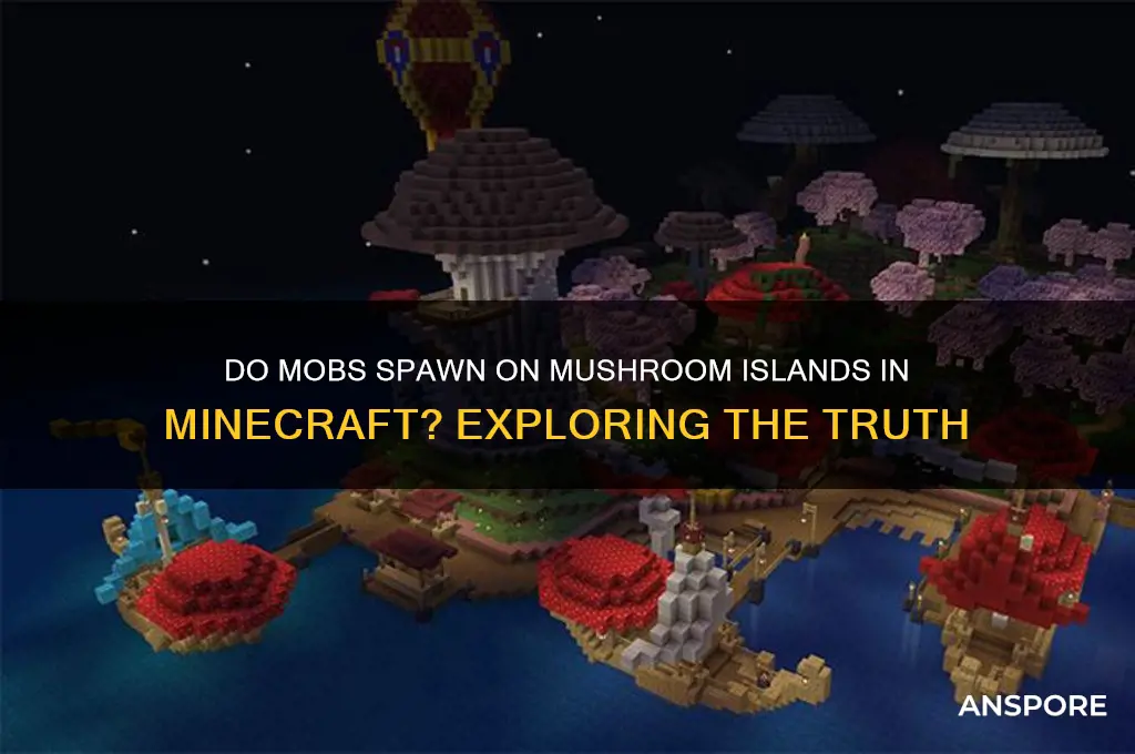 can other mobs spawn on mushroom island