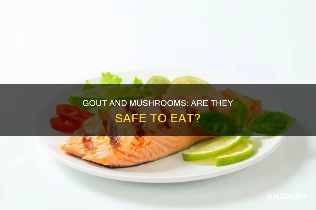 can people with gout eat mushrooms