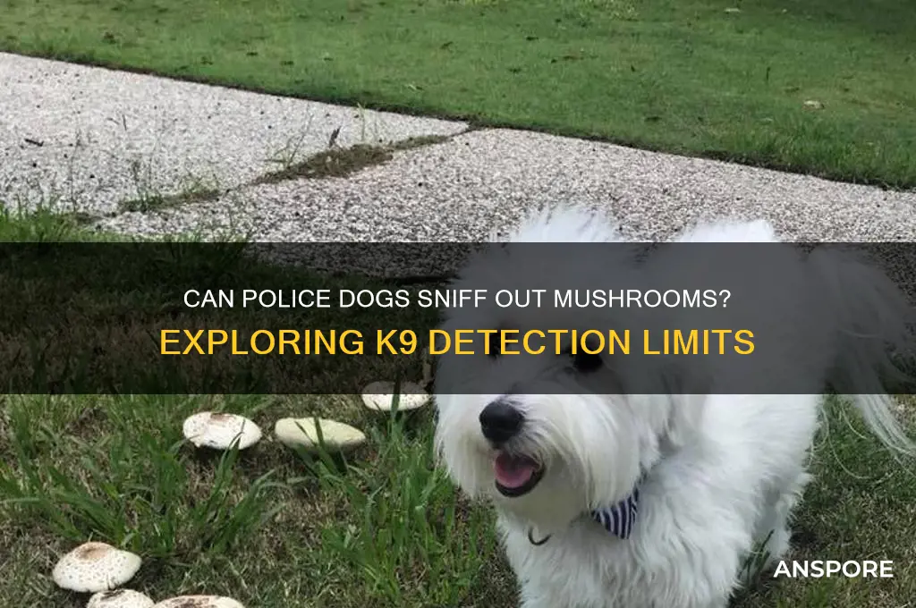 can police dogs detect mushrooms