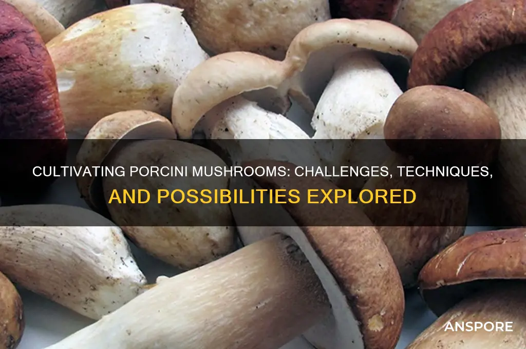 can porcini mushrooms be cultivated