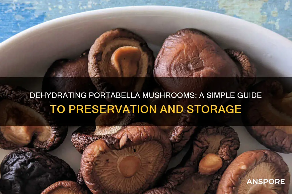 can portabela mushrooms be dehydrated