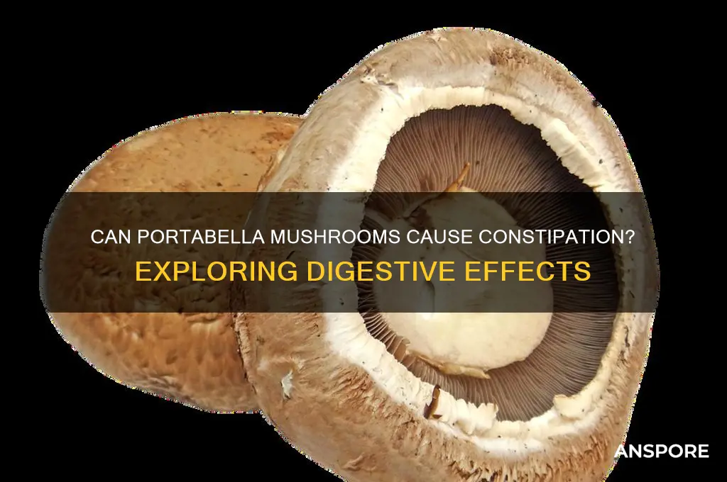 can portabella mushrooms make you constipated