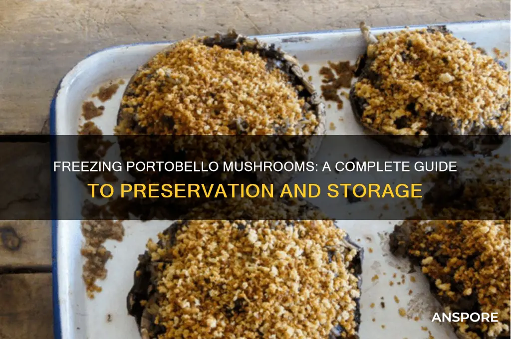 can portobello mushrooms be frozen