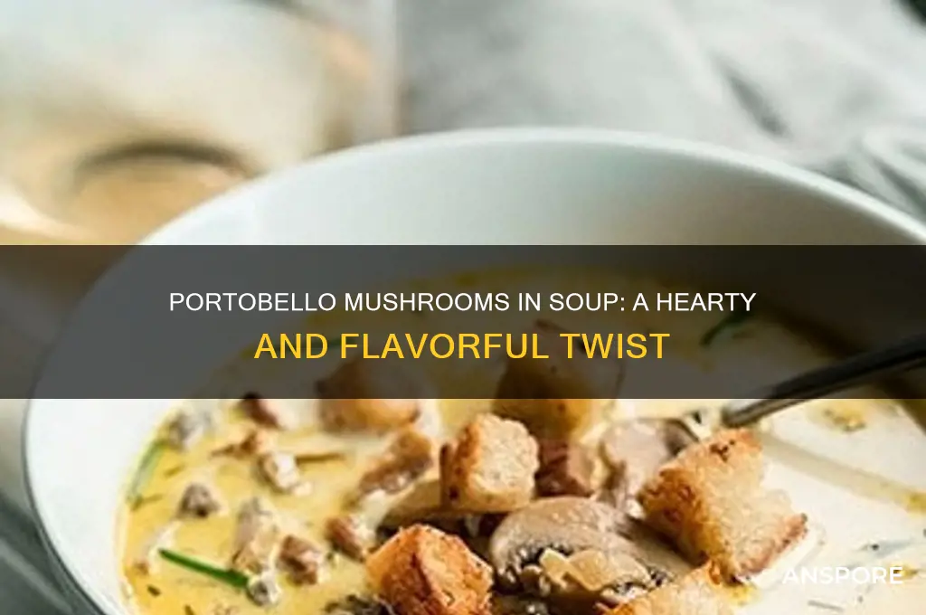 can portobello mushrooms be used in mushroom soup