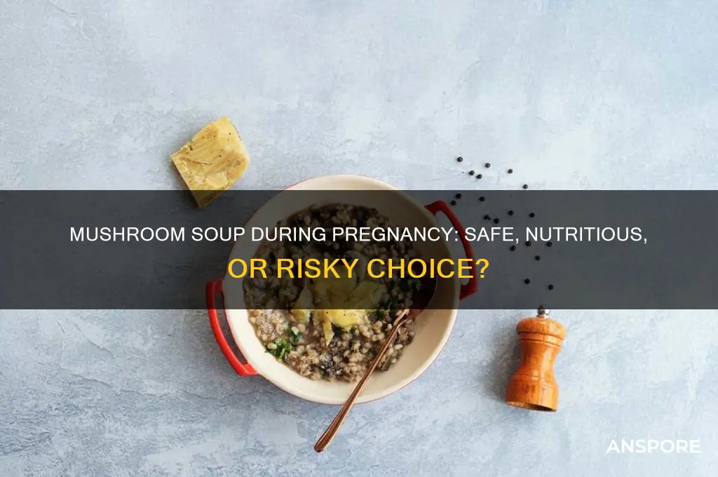 can pregnant lady eat mushroom soup