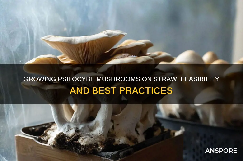 can psilocybe mushrooms grow on straw