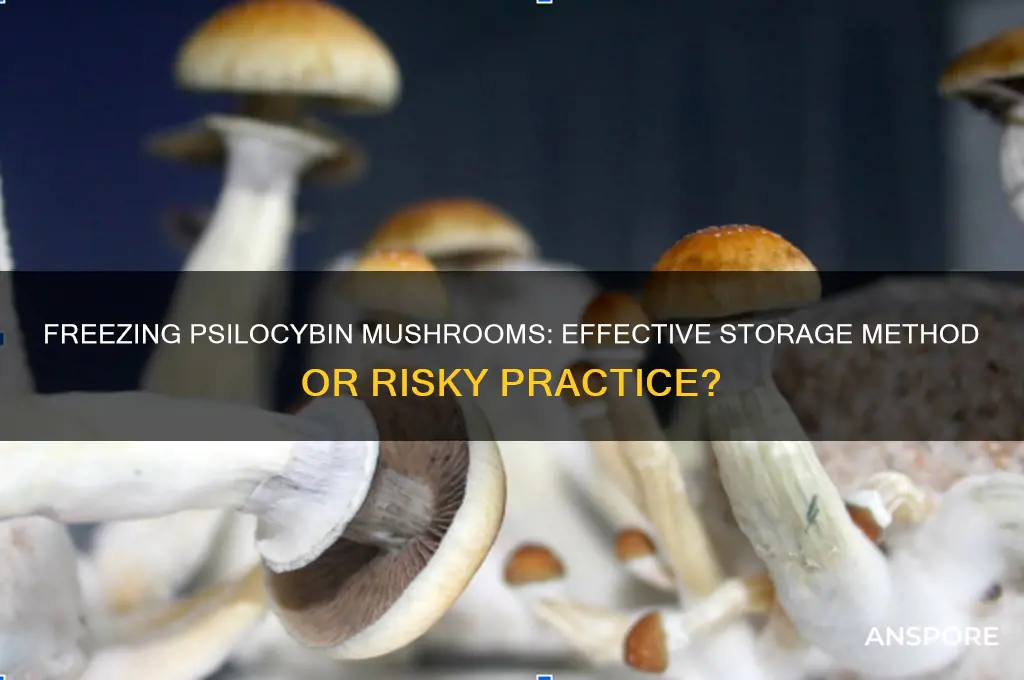 can psilocybin mushrooms be stored in the freezer