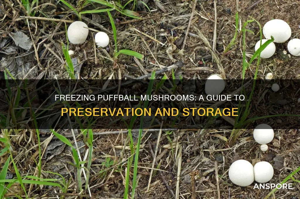 can puffball mushrooms be frozen