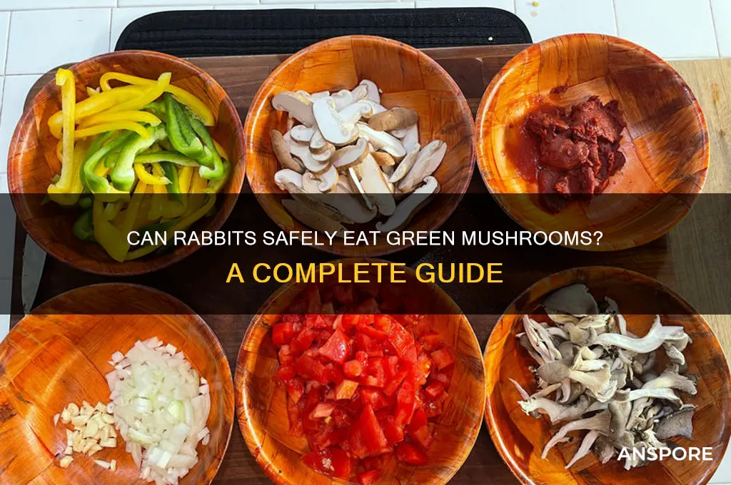 can rabbits eat green mushrooms