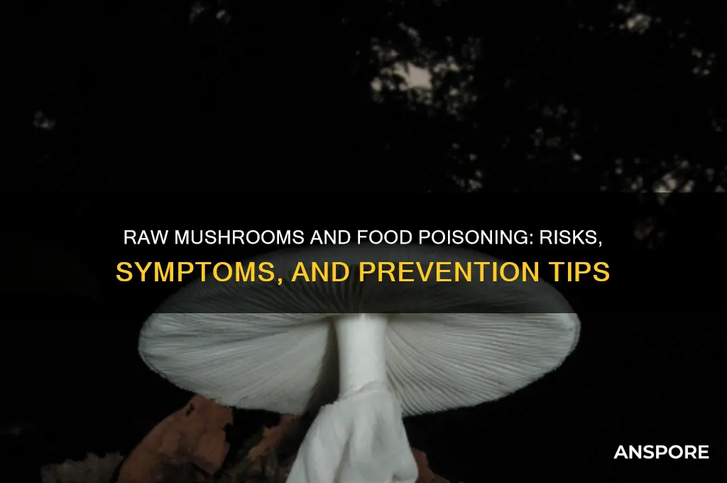 can raw mushrooms cause food poisoning