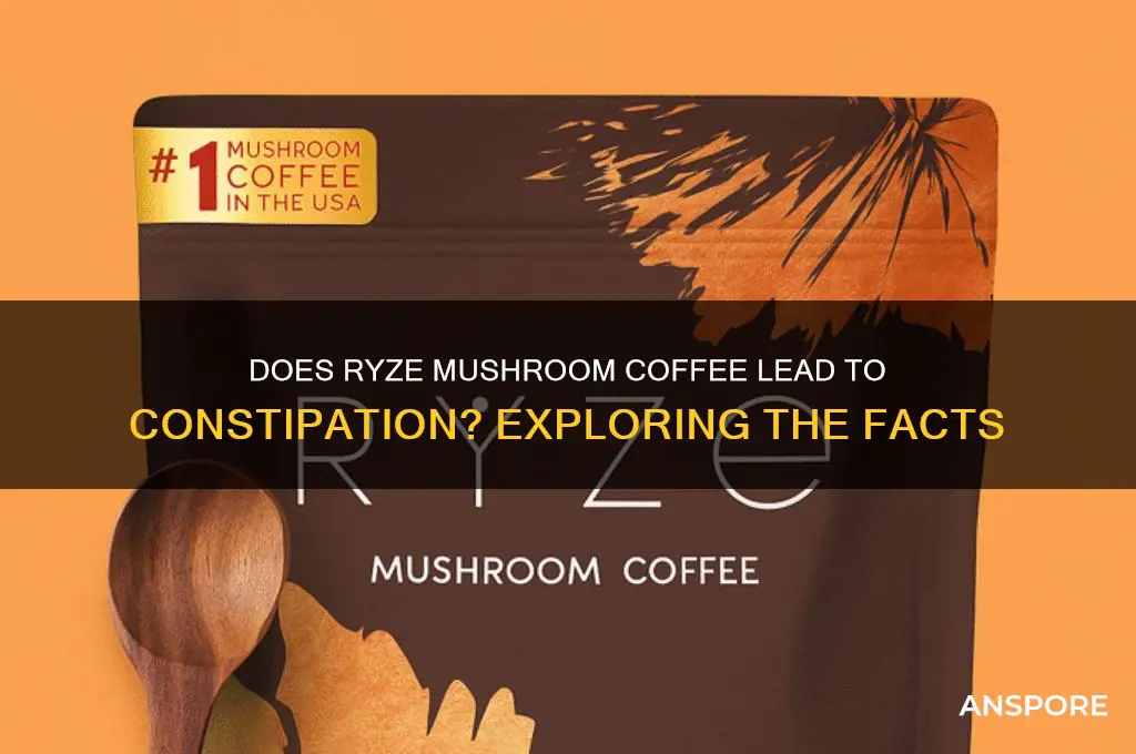 can ryze mushroom coffee cause constipation
