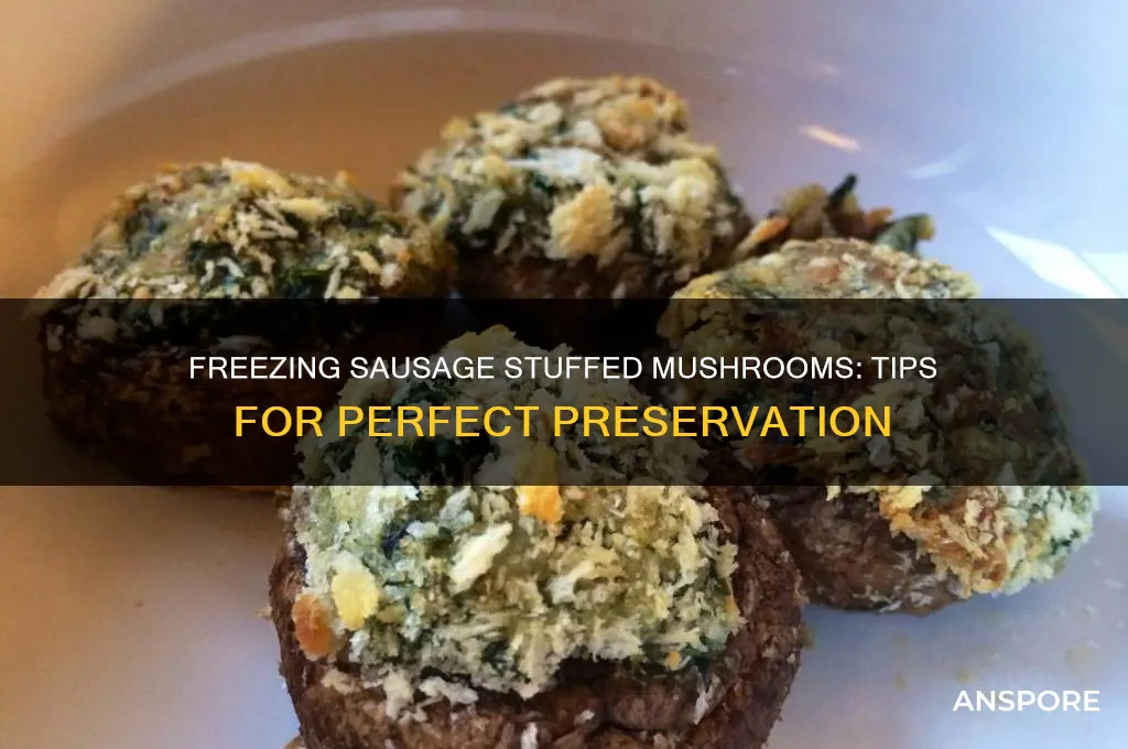 can sausage stuffed mushrooms be frozen