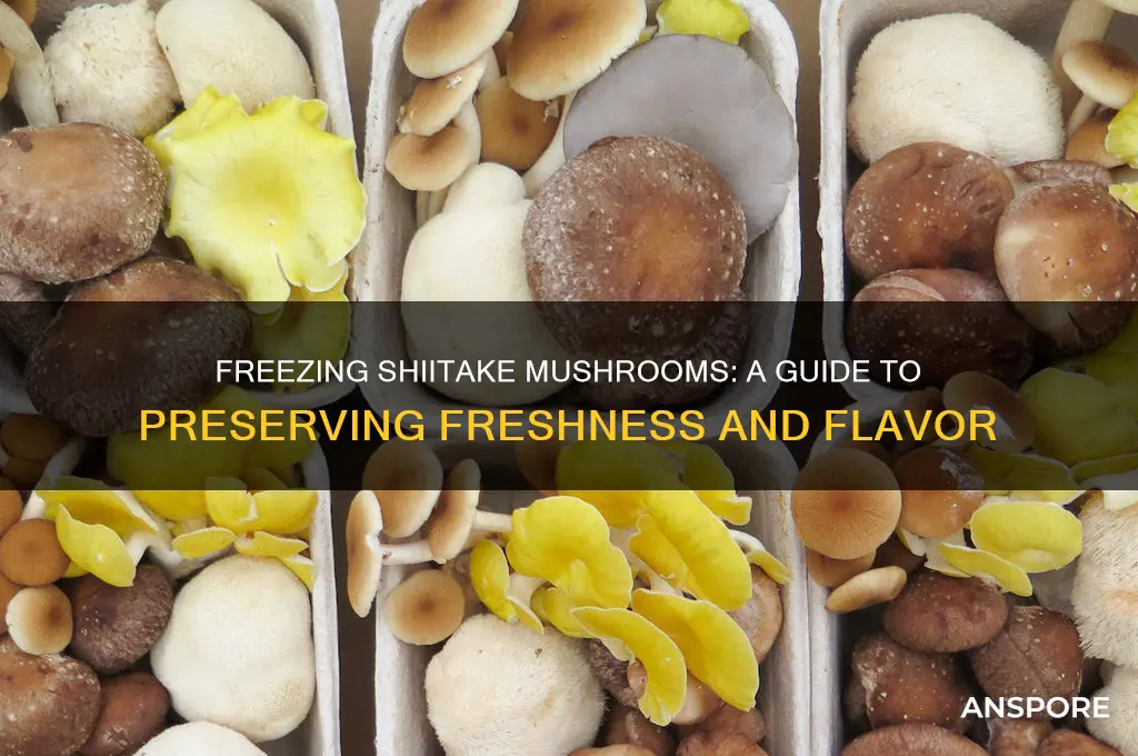 can shiitake mushrooms be frozen