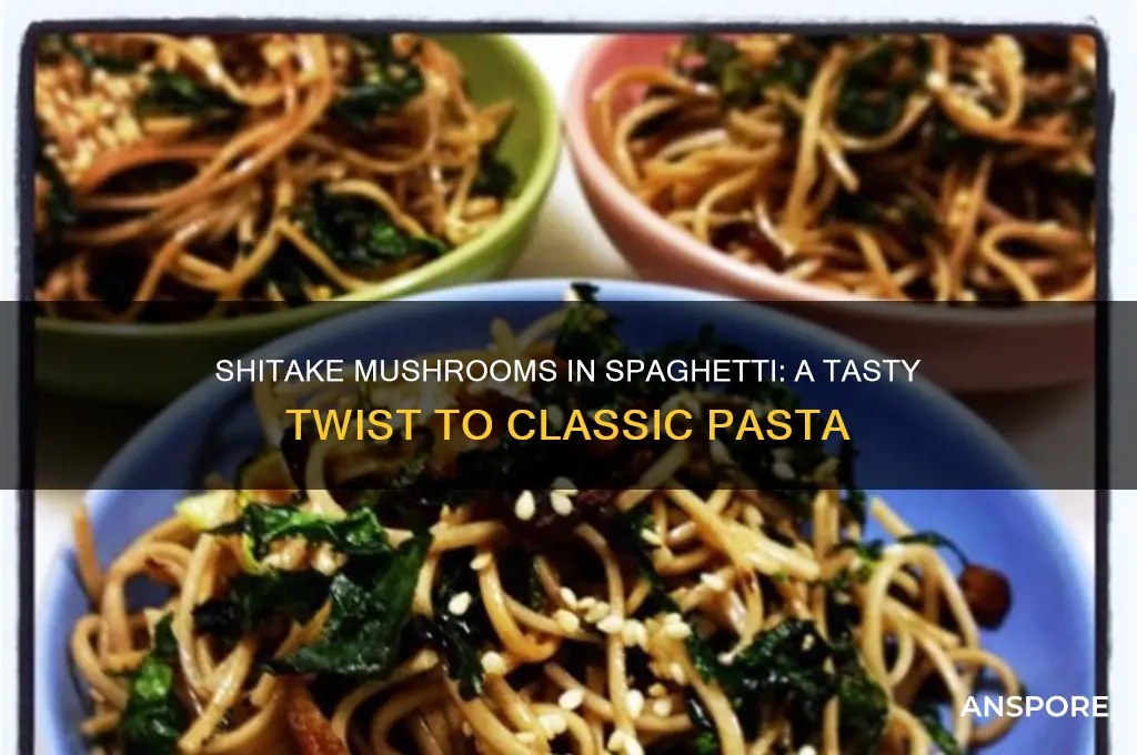can shitake mushroom be used in spaghetti