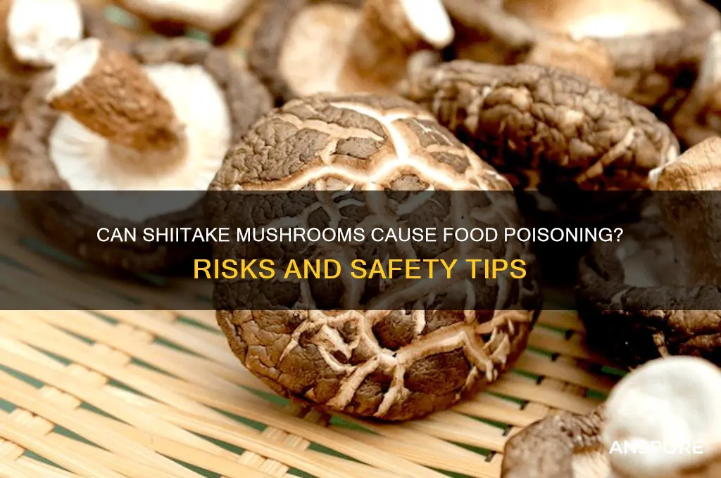 can shitake mushrooms cause food poisoning