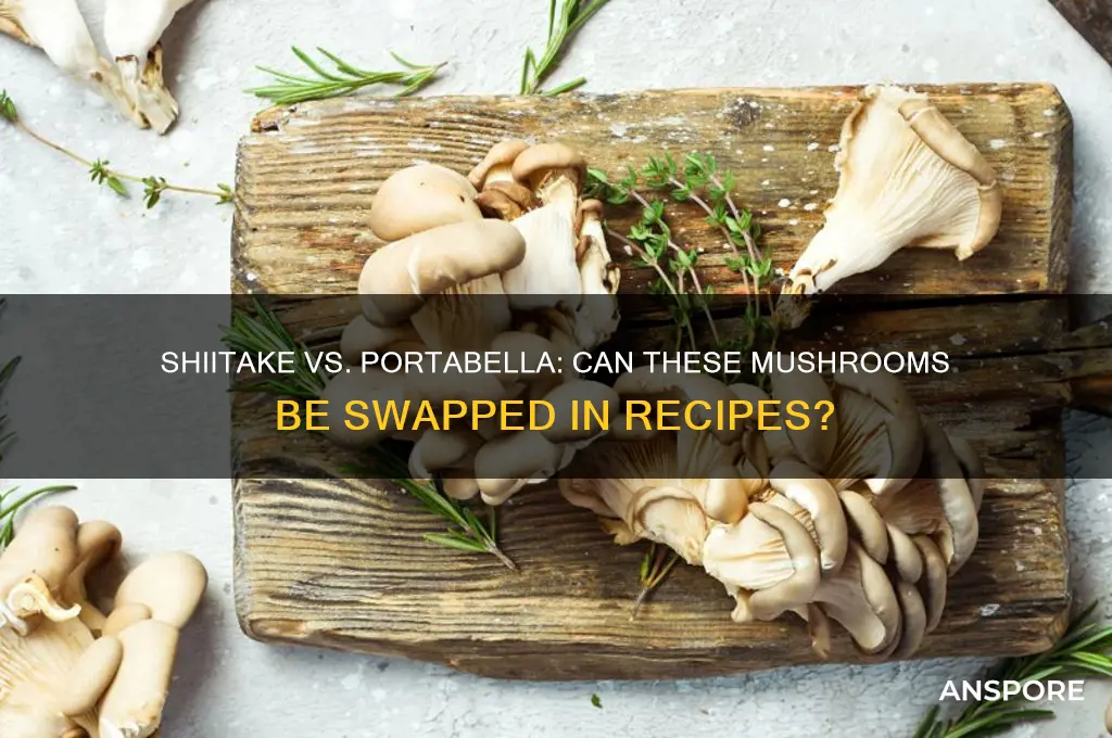 can shitake mushrooms sub for portabella