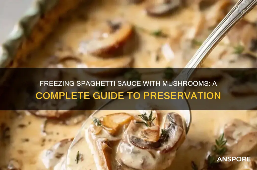 can spaghetti sauce with mushrooms be frozen