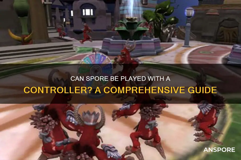 can spore be played with a controller