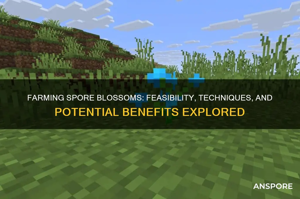 can spore blossoms be farmed