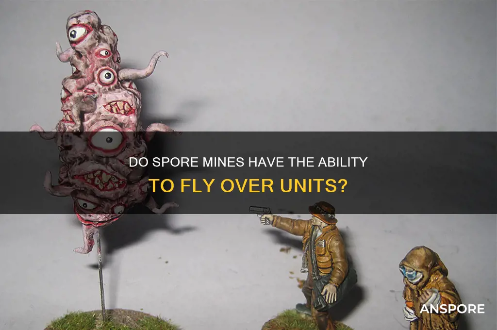 can spore mines fly over units