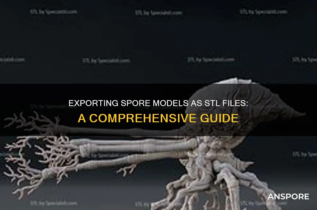 can spore models be exported as stl files