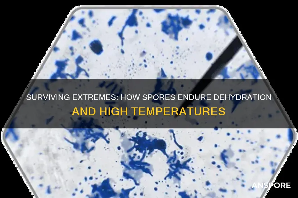 can spores survive dehydration and high temperatures