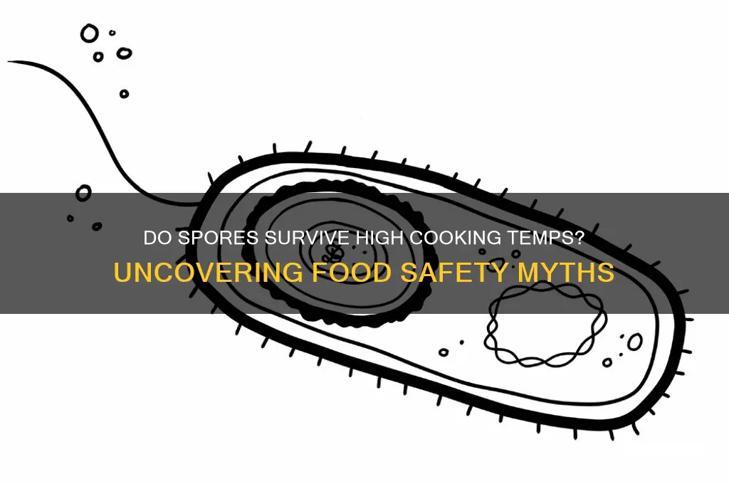 can spores survive high cooking temperatures