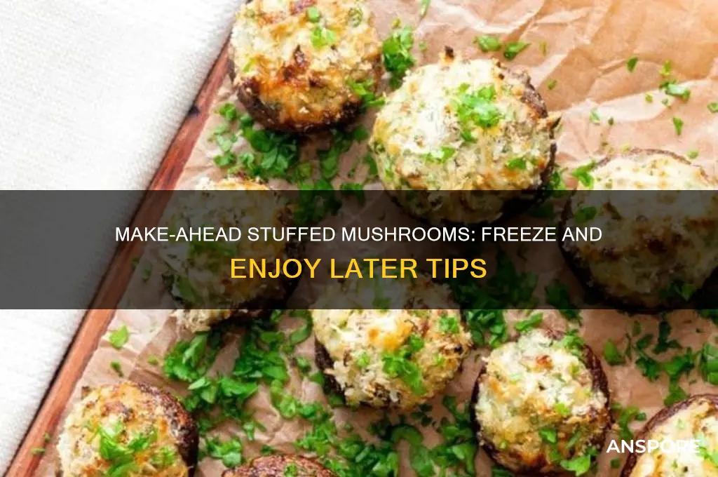 can stuffed mushrooms be made ahead and frozen