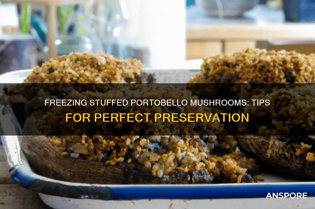 can stuffed portobello mushrooms be frozen