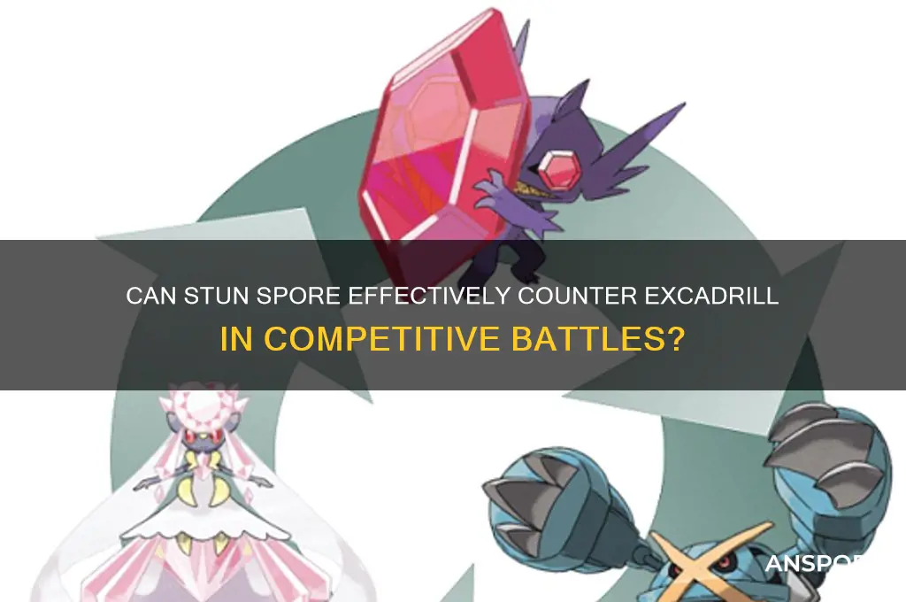 can stun spore effect excadrill