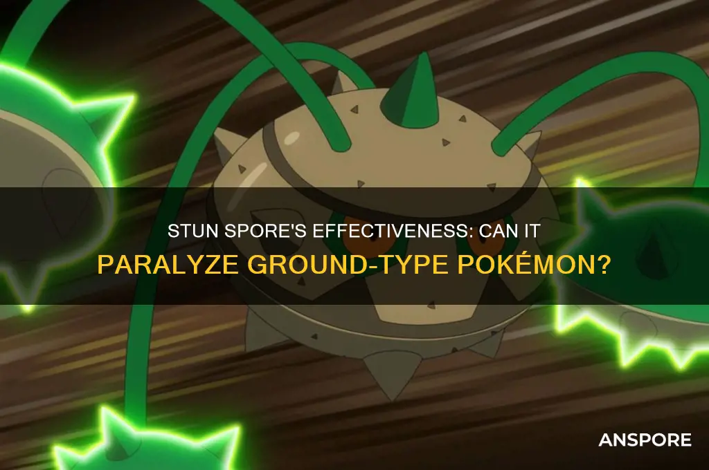 can stun spore paralyze ground types