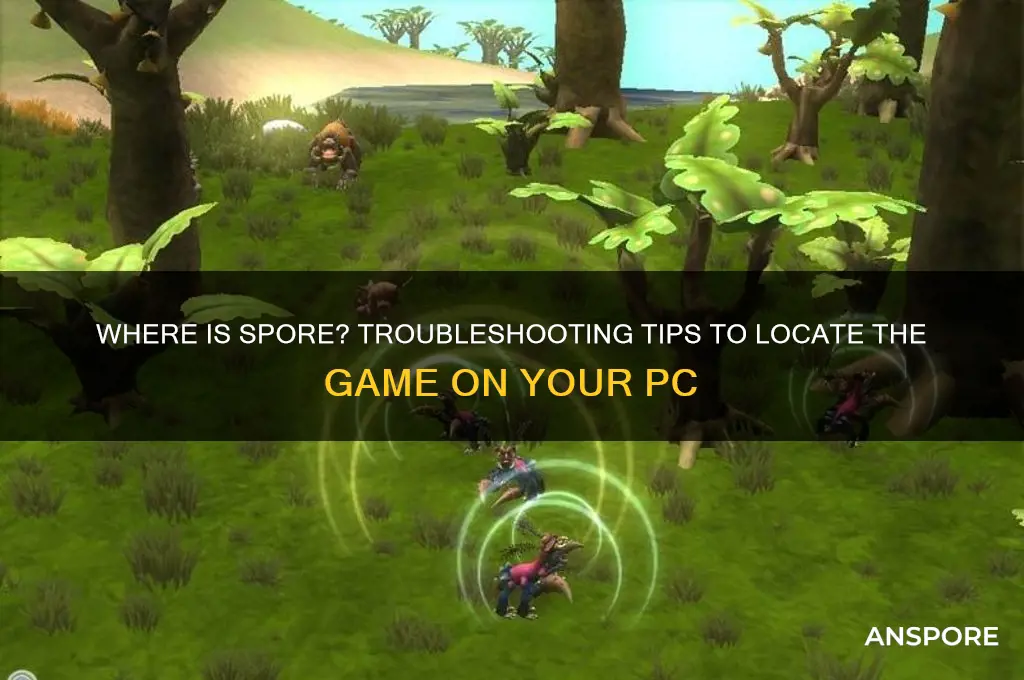 can t find spore on my computer