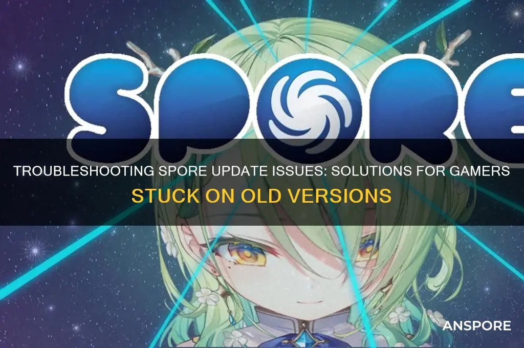 can t update spore