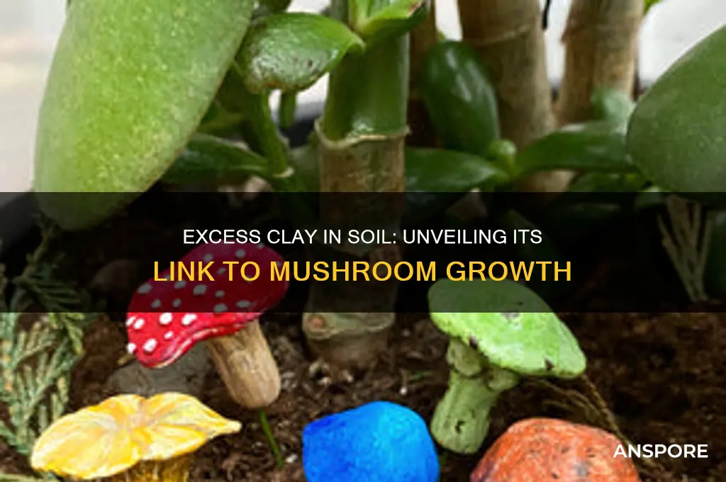can too much clay in the soil cause mushrooms