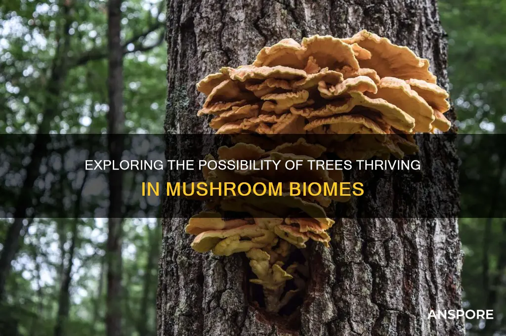 can trees grow in mushroom biome