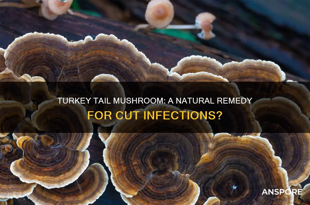 can turkey tail mushroom help a cut infection
