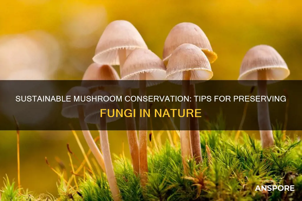 can u conserve mushrooms