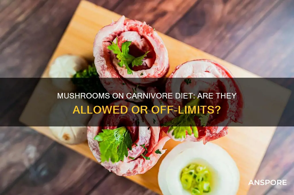 can u eat mushrooms on carnivore diet