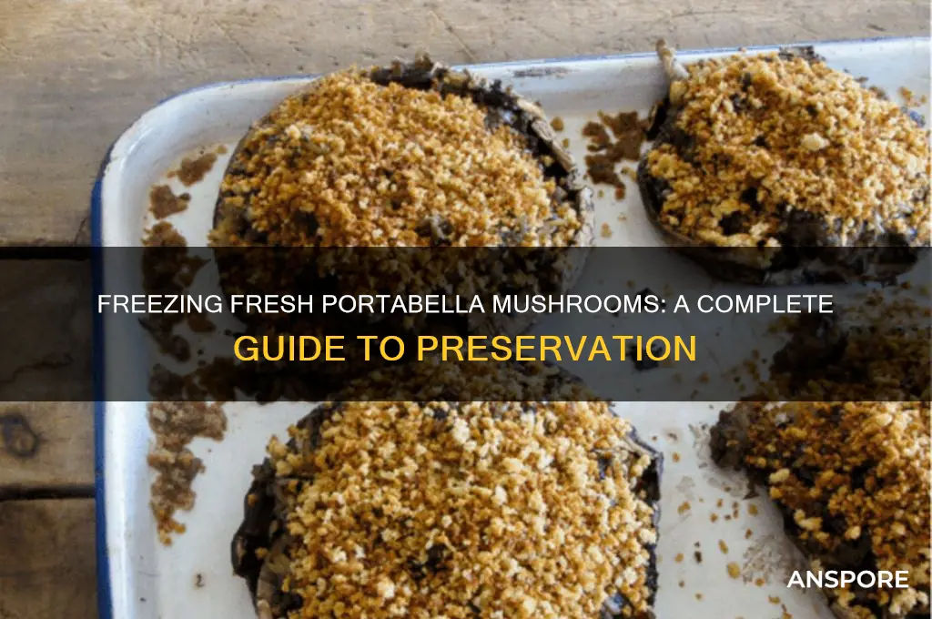 can u freeze fresh portabella mushrooms