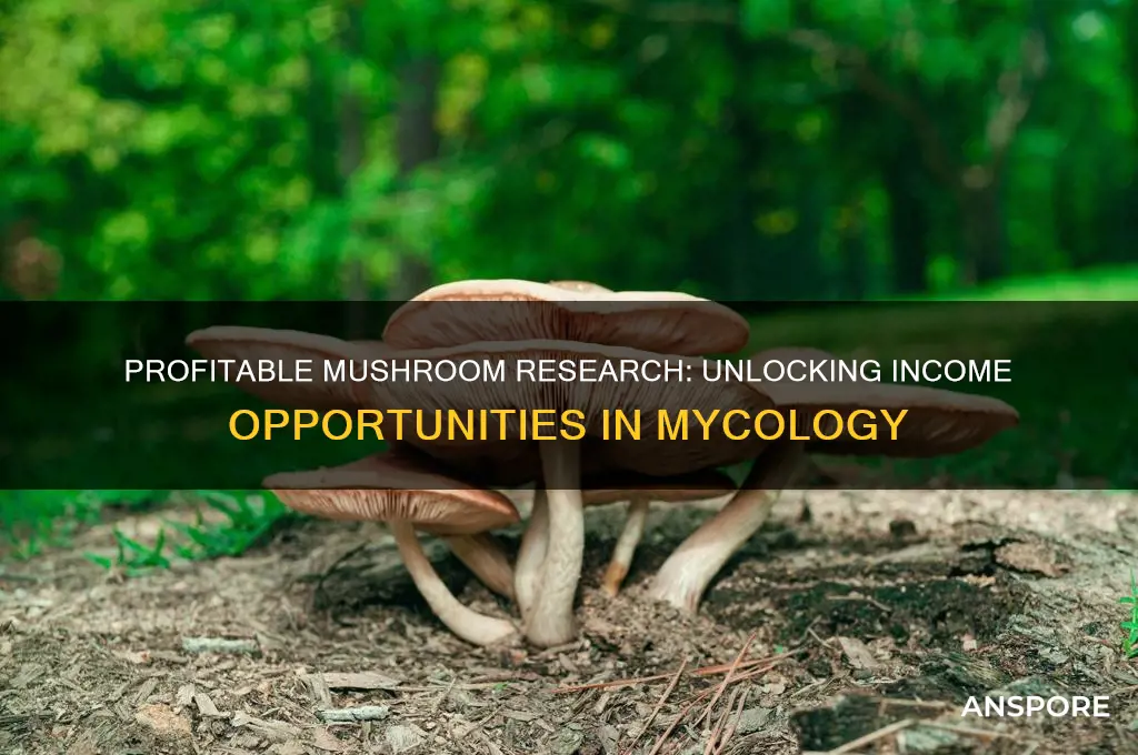 can u make money researching mushrooms