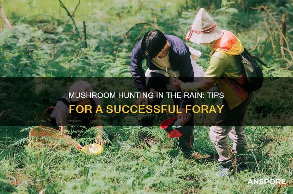 can u mushroom hunt in the rain