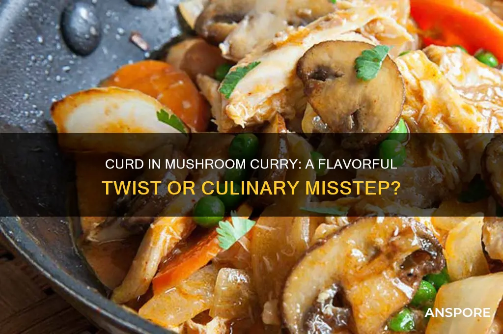 can we add curd in mushroom curry