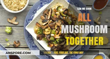 Mixing Mushroom Varieties: Can You Safely Cook Them All Together?
