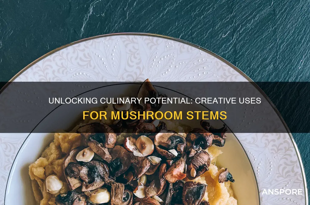can we use mushroom stem