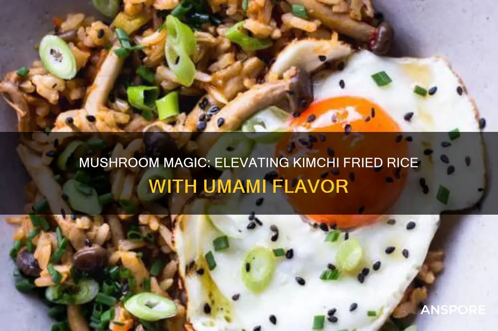 can you add mushroom to kimchi fried rice